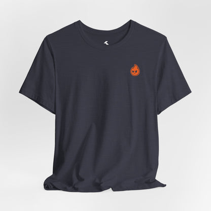 Fire The Flame Outline Tee — Minimal Graphic T-Shirt