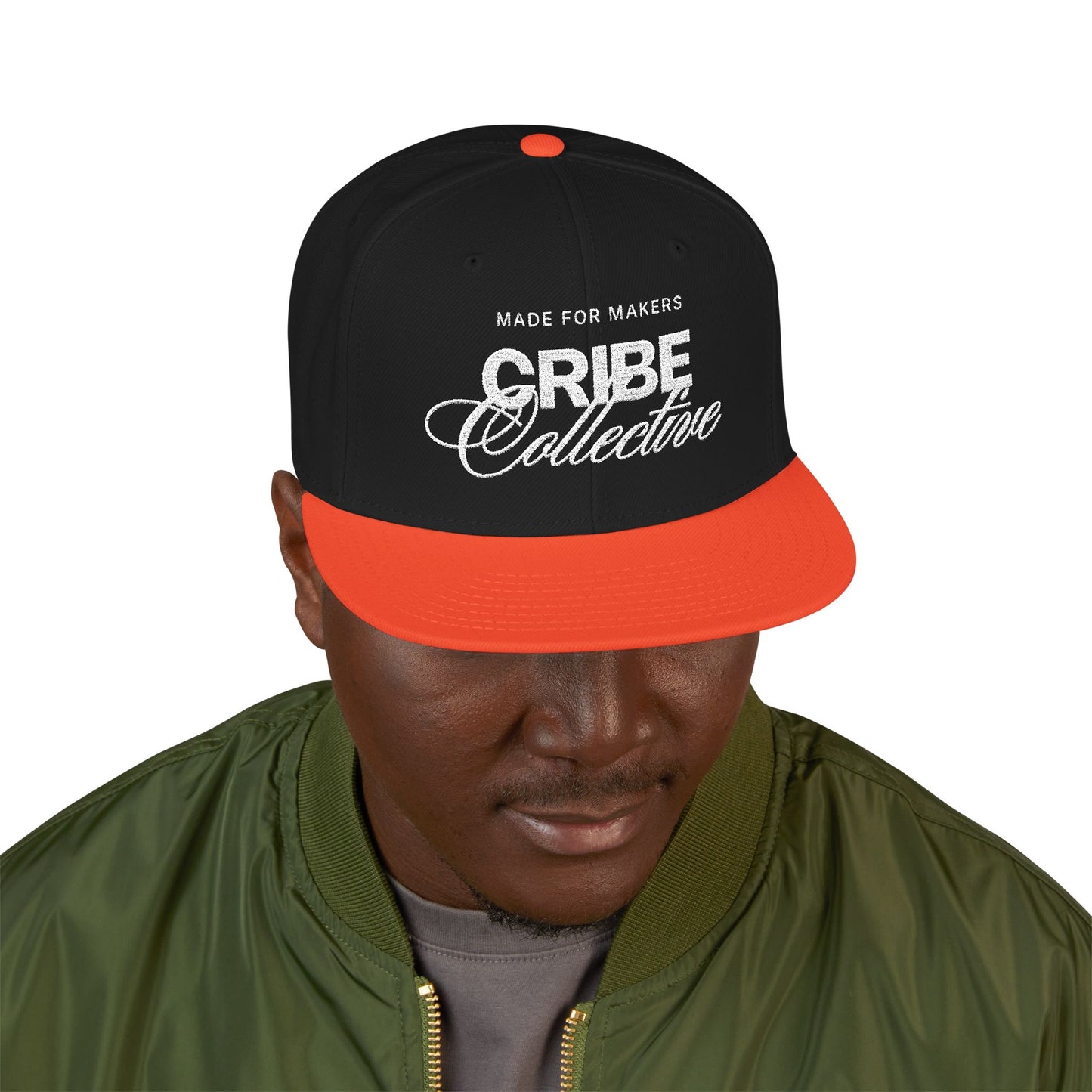 Embroidered 'BRIBE Collective' Snapback Hat