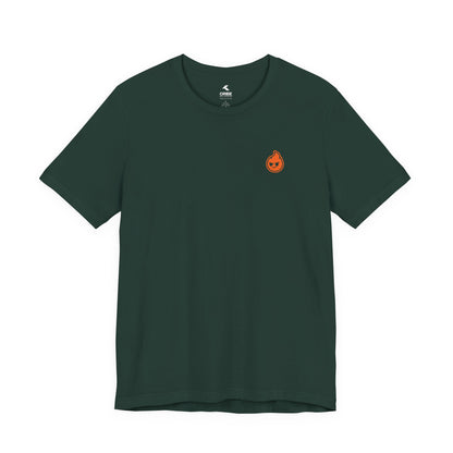 Fire The Flame Outline Tee — Minimal Graphic T-Shirt