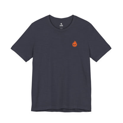 Fire The Flame Outline Tee — Minimal Graphic T-Shirt