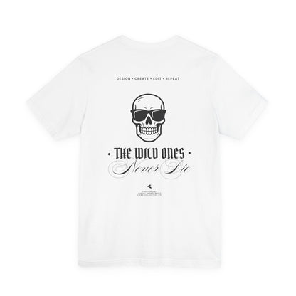 CRIBE Skull Outline Tee — Minimal Graphic T-Shirt