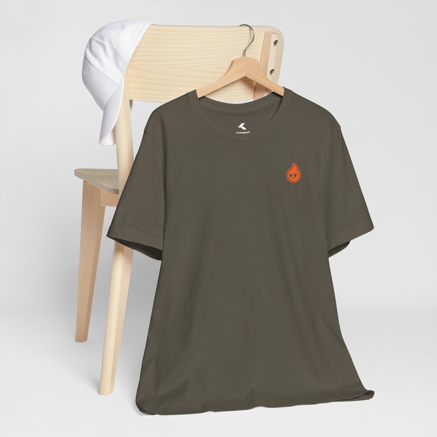 Fire The Flame Outline Tee — Minimal Graphic T-Shirt