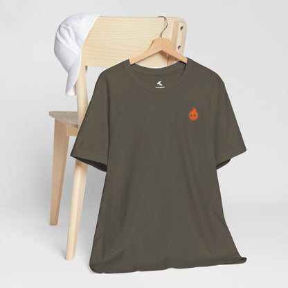Fire The Flame Outline Tee — Minimal Graphic T-Shirt