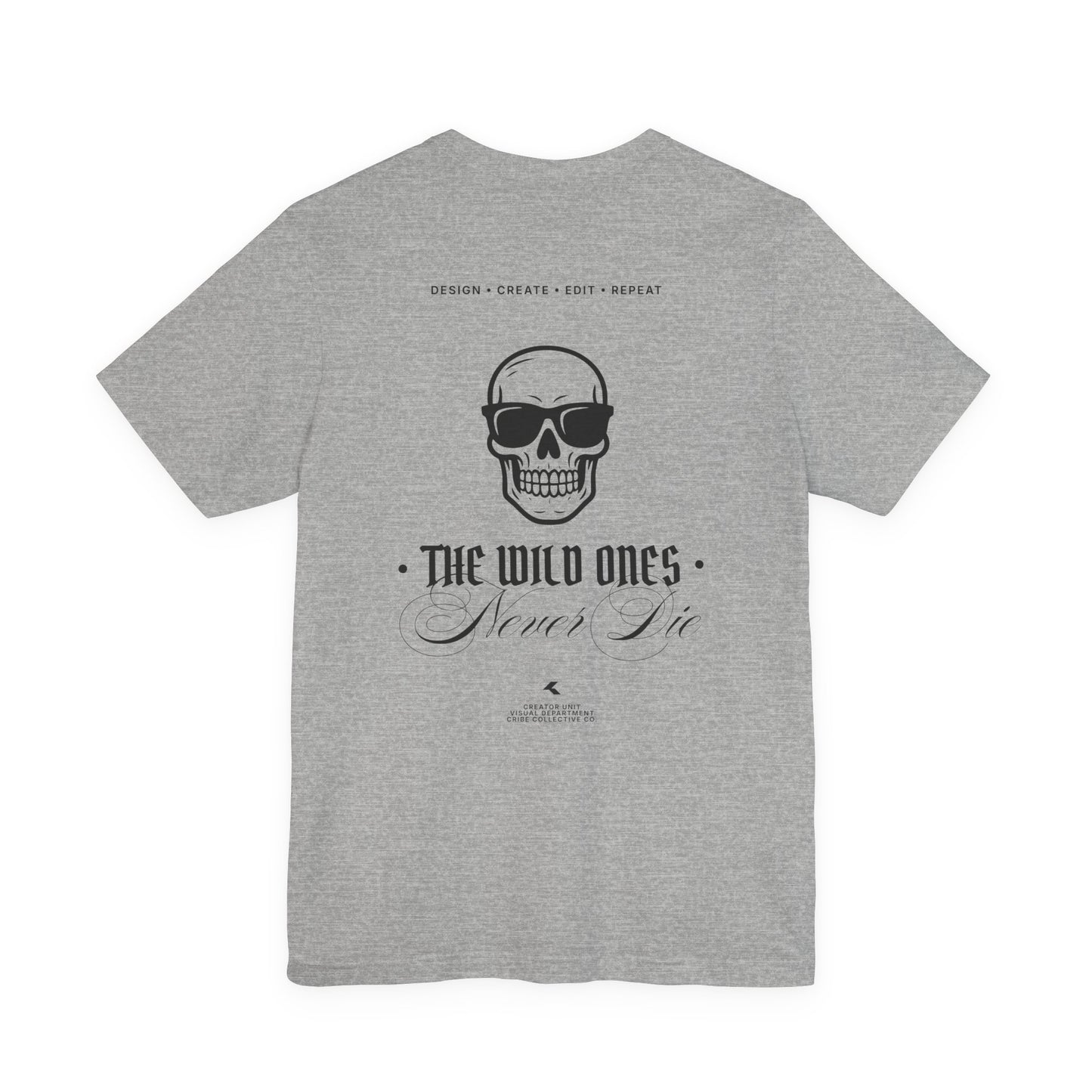 CRIBE Skull Outline Tee — Minimal Graphic T-Shirt