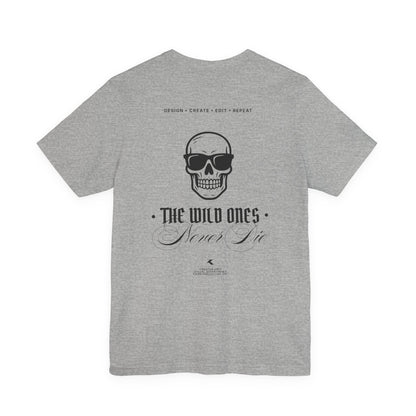 CRIBE Skull Outline Tee — Minimal Graphic T-Shirt
