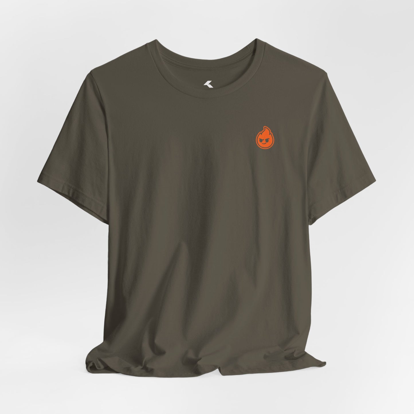 Fire The Flame Outline Tee — Minimal Graphic T-Shirt