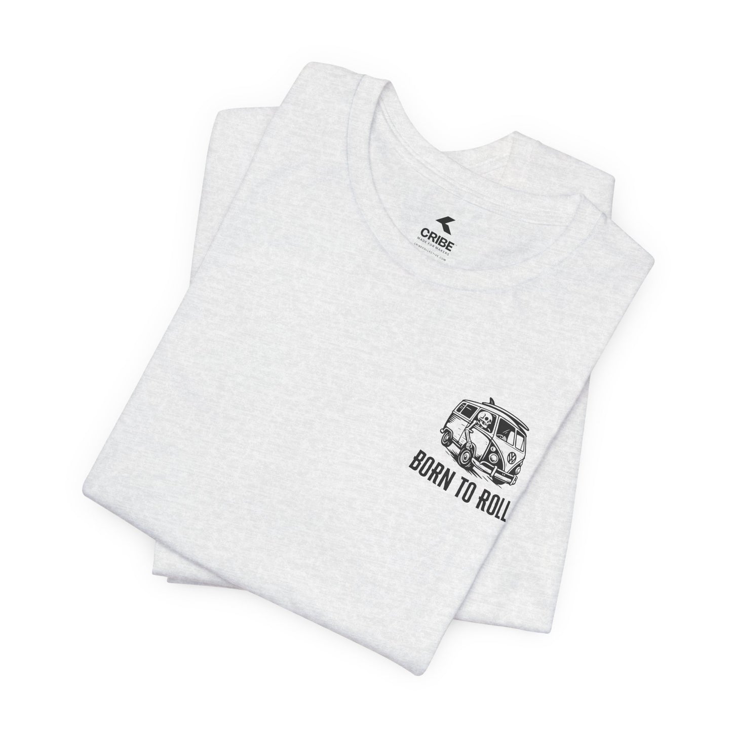 CRIBE Skull Outline Tee — Minimal Graphic T-Shirt