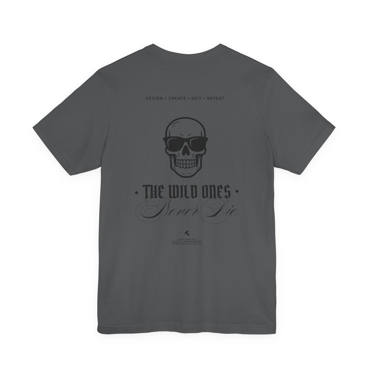 CRIBE Skull Outline Tee — Minimal Graphic T-Shirt