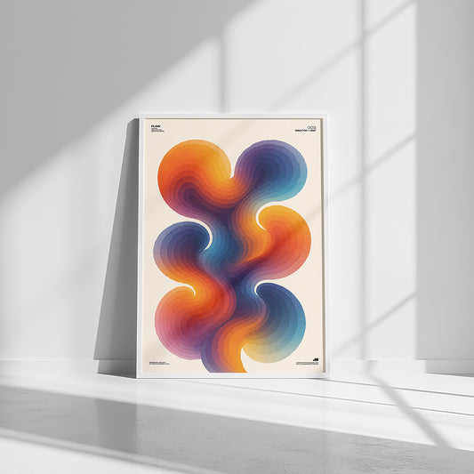 Flow Matte Vertical Poster | Modern Minimal Wall Art