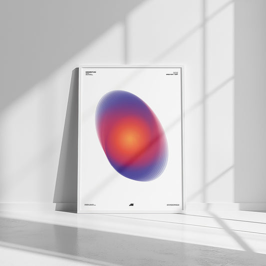 Momentum Matte Vertical Poster | Modern Minimal Wall Art