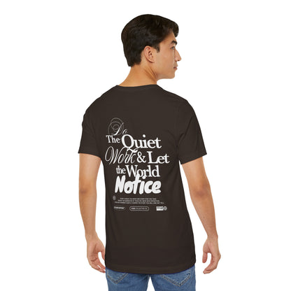Do the Quiet Work Outline Tee — Minimal Graphic T-Shirt