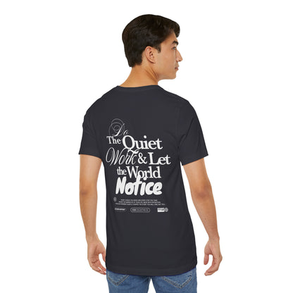 Do the Quiet Work Outline Tee — Minimal Graphic T-Shirt