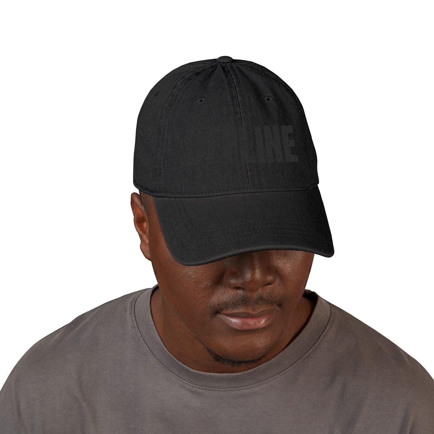 OFFLINE Embroidered Denim Hat — Casual Black Baseball Cap