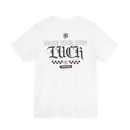 Make your OWN LUCK Outline Tee — Minimal Graphic T-Shirt