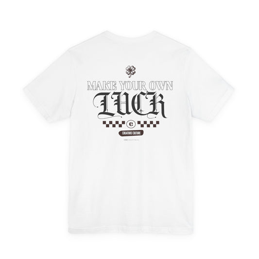 Make your OWN LUCK Outline Tee — Minimal Graphic T-Shirt