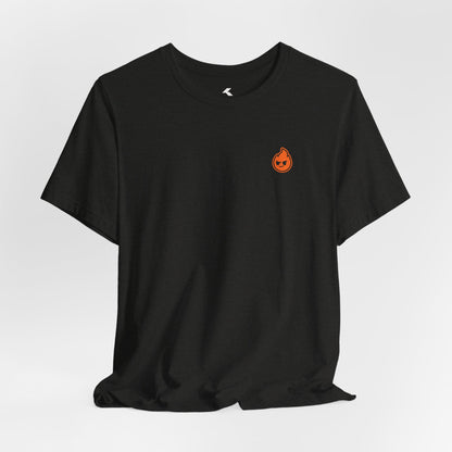Fire The Flame Outline Tee — Minimal Graphic T-Shirt