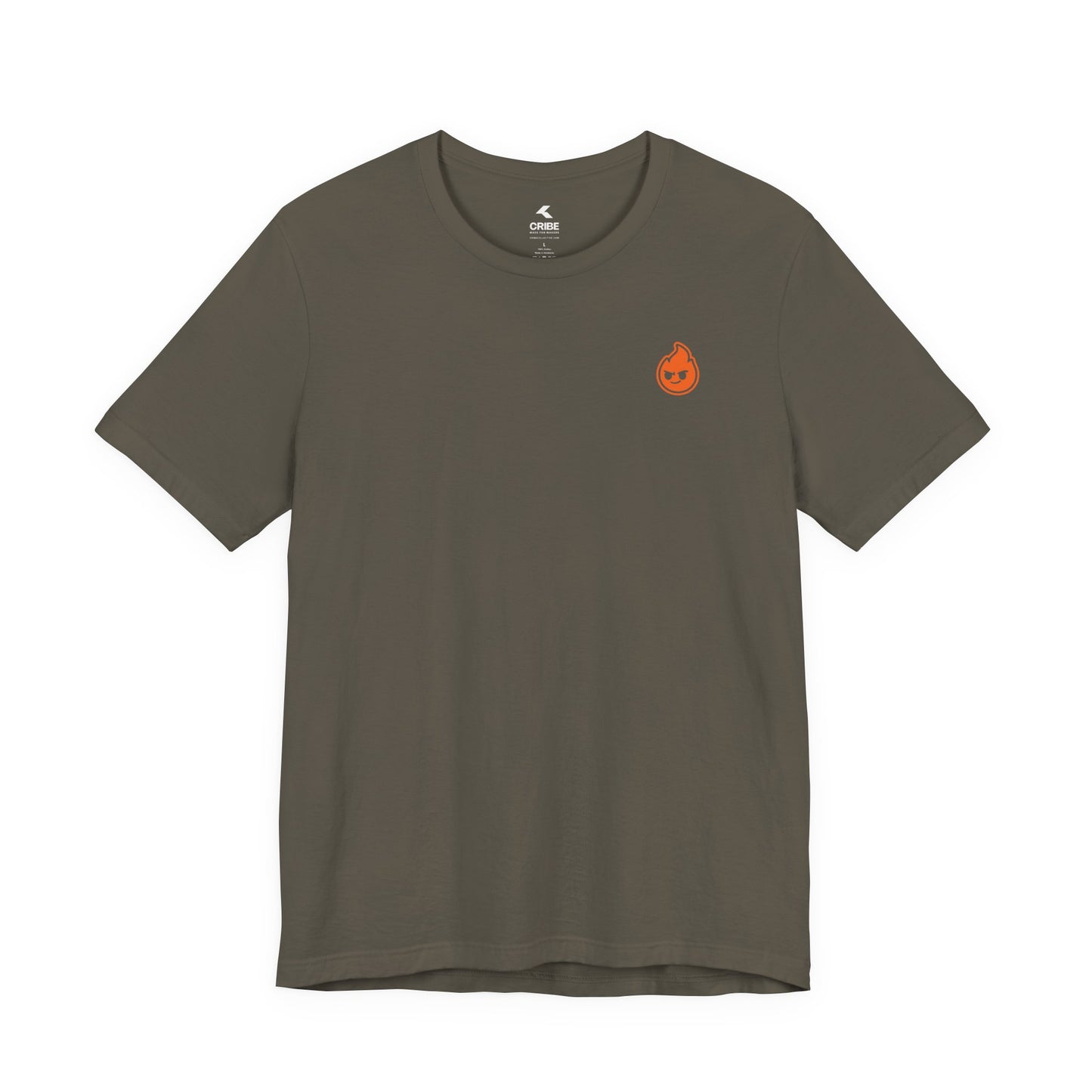 Fire The Flame Outline Tee — Minimal Graphic T-Shirt