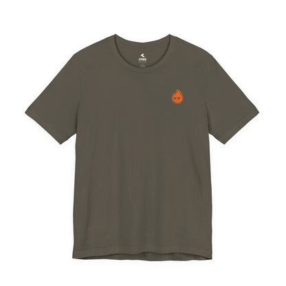 Fire The Flame Outline Tee — Minimal Graphic T-Shirt