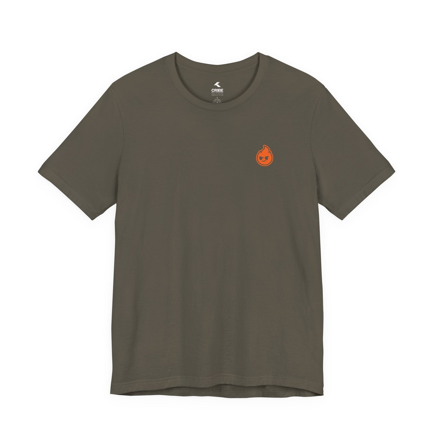 Fire The Flame Outline Tee — Minimal Graphic T-Shirt