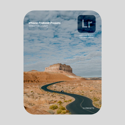 MNF iPhone 17 Pro RAW Preset Kit — 13 Premium Curated Presets